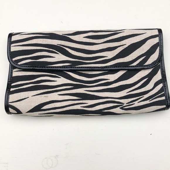 zebra clutch bag